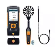 Testo 440 Прибор для измерения скорости воздуха и оценки качества воздуха в помещении. Комплект для вентиляции № 2 с Bluetooth крыльчаткой 100мм (0635 9431), зондом с крыльчаткой 16 мм (0635 9532)  и кейсом (0516 4401) фото