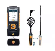 Testo 440 dP Прибор для измерения скорости воздуха и оценки качества воздуха в помещении со встроенным сенсором дифференциального давления. Комплект для вентиляции № 1 с Bluetooth крыльчаткой 100мм (0635 9431), зондом с обогреваемой струной (0635 1570), т фото