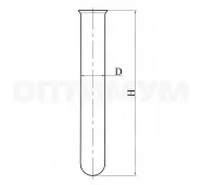 Пробирка для определения температуры каплепадения, эскиз 2-591-20 фото