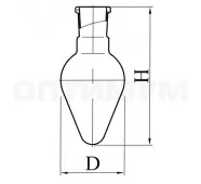 Колба О-200-29/32 ТС ГФ 7.380.223-10 фото