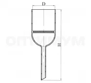 Воронка фильтровальная ВФ-3-40 пор 160 ГОСТ 25336-82 фото