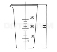 Мензурка 50 мл ТС фото