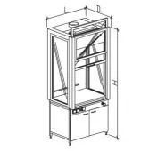 Шкаф вытяжной модульный демонстрационный 900 ШВМДк фото