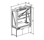 Шкаф вытяжной модульный демонстрационный 1500 ШВМДкмв фото