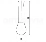 Колба Къельдаля со шлифом 1-250-19/26 фото