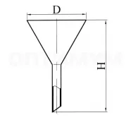 Лабораторная воронка В-25-38 мм фото