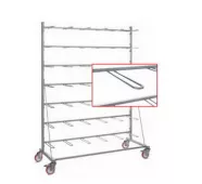 Стеллаж Rack for cages THF 2364 из нержавеющей стали с держателями "шпилька" для 30 клеток типа II фото