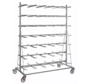 Стеллаж Rack for cages THF 2367 из нержавеющей стали с держателями "шпилька" для 70 клеток типа II фото