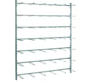 Стеллаж Wall racks THF 1820/E из нержавеющей стали для 30 клеток типа II фото