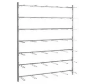 Стеллаж Wall racks THF 1824-2/E из нержавеющей стали для 24 клеток типа IV фото