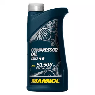 Масло для пневмоинструмента MANNOL Compressor Oil ISO 46 1 литр фото 1
