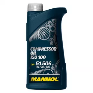 Масло для поршневых компрессоров MANNOL Compressor Oil ISO 100, 1 литр фото 1