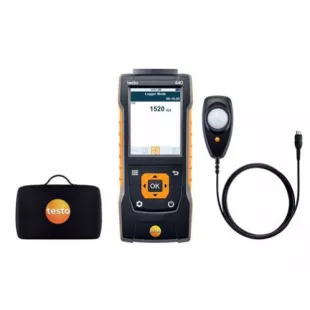 Testo 440 Прибор для измерения скорости воздуха и оценки качества воздуха в помещении в комплекте с люкс-зондом (0635 0551) и кейсом фото 1