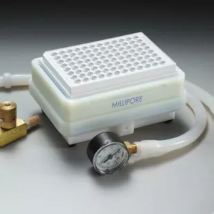 Вакуумный блок для твердофазной экстракции MultiScreen Vacuum Manifold для 96-луночных планшет, Millipore фото 1