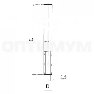 Трубка 19-21 2,5+-0,5 L1800 фото 1
