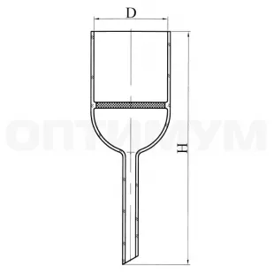 Воронка фильтровальная ВФ-3-60-пор 100 ГОСТ 25336-82 фото 1