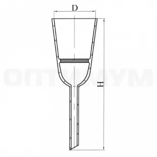 Воронка фильтровальная ВФ-1-40 пор 160 ГОСТ 25336-82 фото 1