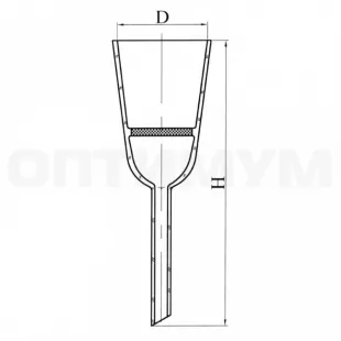 Воронка фильтровальная ВФ-1-40 пор 100 ГОСТ 25336-82 фото 1