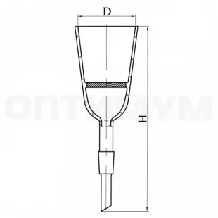 Воронка фильтровальная ВФ-2-20-14/23 пор 100 ГОСТ 25336-82 фото 1
