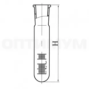 Пробирка П-2-20-14/23 мерная ГОСТ 1770-74 фото 1