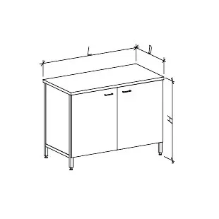 Стол-тумба лабораторный 1200 СТЛдб-М фото 1