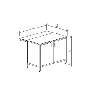 Стол-тумба лабораторный большой 1200/900 СТЛкм-М фото 1
