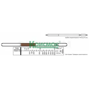 Индикаторная трубка на сероводород 10-200 мг/м3 фото 1