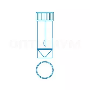 Контейнер лабораторный для взятия проб 30 мл, стерильный, с завинчивающейся крышкой и ложкой, п/п, Литопласт фото 1