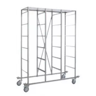 Стеллаж Rack for cages THF 2153/E из нержавеющей стали с U-образными держателями для 60 клеток типа II фото 1