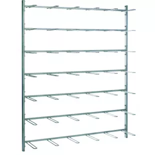 Стеллаж Wall racks THF 1820/E из нержавеющей стали для 30 клеток типа II фото 1