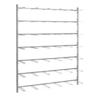 Стеллаж Wall racks THF 1824-2/E из нержавеющей стали для 24 клеток типа IV фото 1