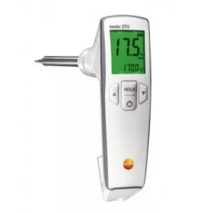 Тестер качества масла для фритюра testo 270 в кейсе, с эталонным маслом, протоколом калибровки и батарейками фото 2