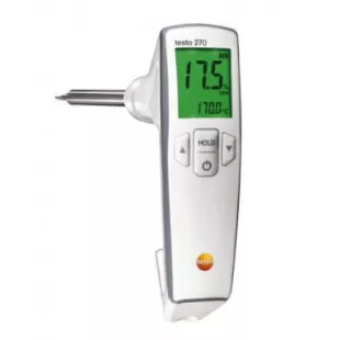 Тестер качества масла для фритюра testo 270 в кейсе, с эталонным маслом, протоколом калибровки и батарейками фото 1