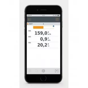 Testo 410i смарт-зонд анемометр с крыльчаткой с Bluetooth и мобильным приложением фото 2