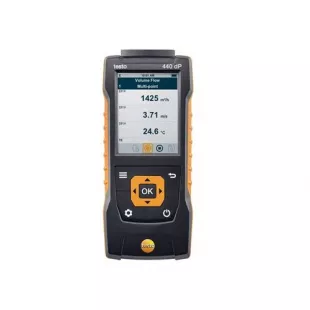 Testo 440 dP Прибор для измерения скорости воздуха и оценки качества воздуха в помещении со встроенным сенсором дифференциального давления фото 2