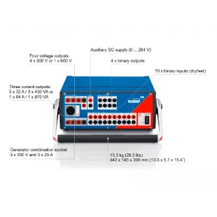 Испытательный комплект с тремя источниками тока для проверки оборудования релейной защиты CMC 353 Essential фото 2