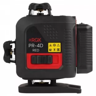 Лазерный уровень 4d с красным лучом RGK PR-4D Red фото 4