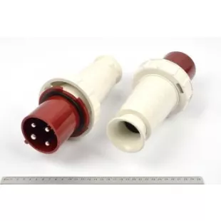 034 3Р+РЕ 63A 380V IP67 PROxima EKF вилка кабельная переносная фото 1
